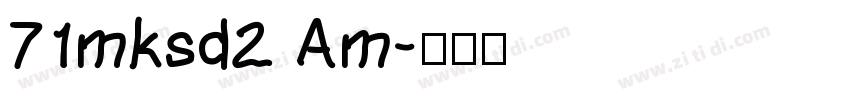 71mksd2 Am字体转换
